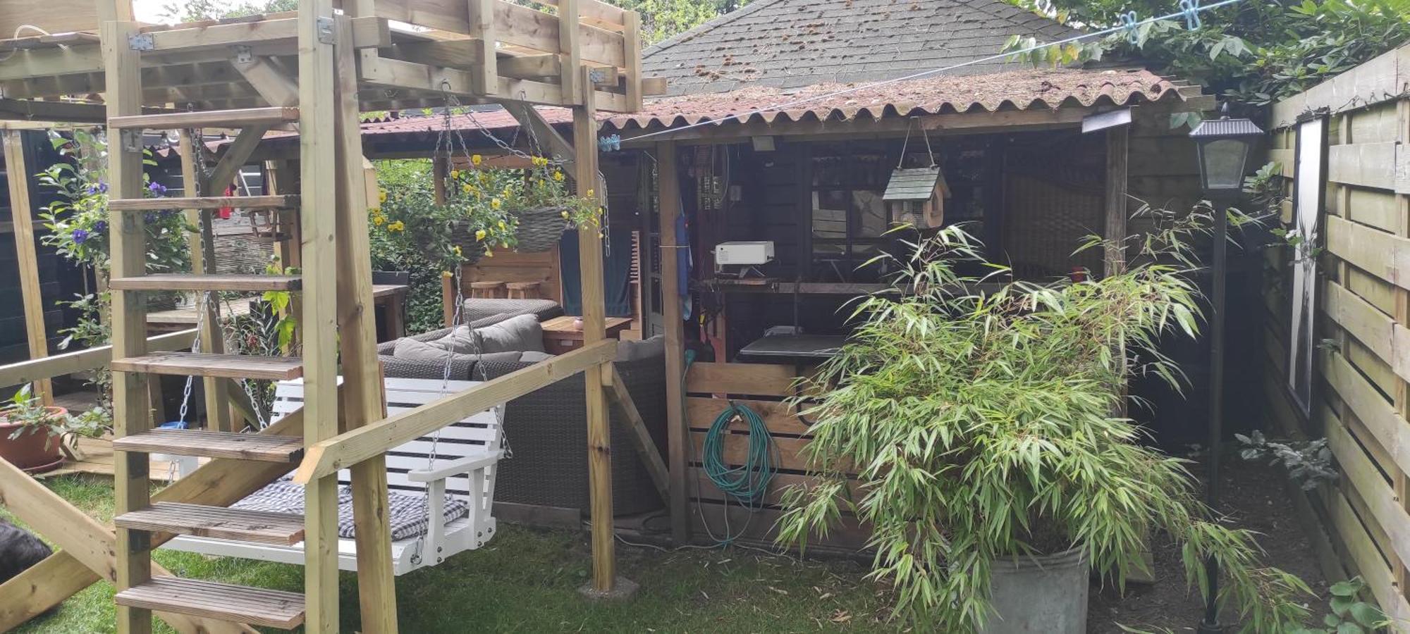 "Tempat Senang" Chalet On The Beautiful Veluwe With Airco Sauna Bbq Jacuzzi Beamer And Dog Putten Esterno foto
